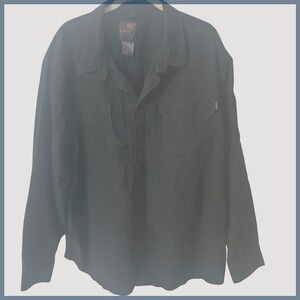 5.11 Tactical Mens Frontier Long Sleeve Shirt‎ Jacket Military Work Black Sz. 2X
